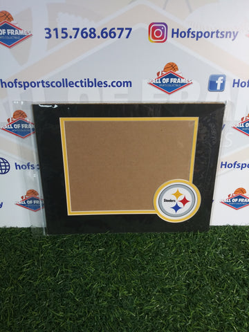 PITTSBURGH STEELERS PHOTOFILE 11X14 HORIZONTAL MAT WITH LOGO! FITS 8X10 PHOTO!