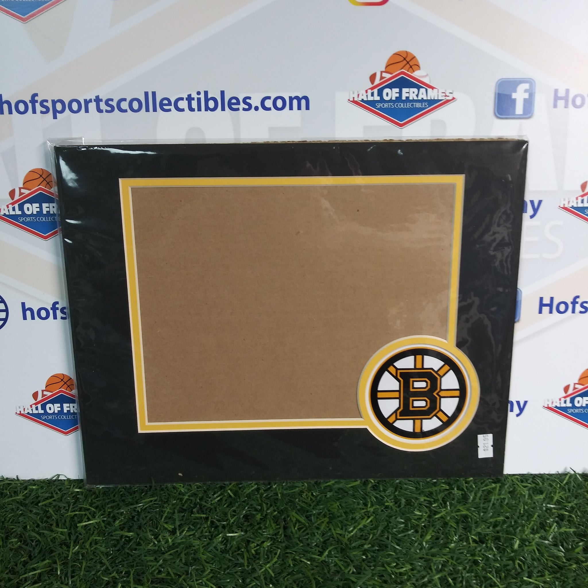 BOSTON BRUINS PHOTOFILE 11X14 HORIZONTAL MAT WITH LOGO! FITS 8X10 PHOTO!