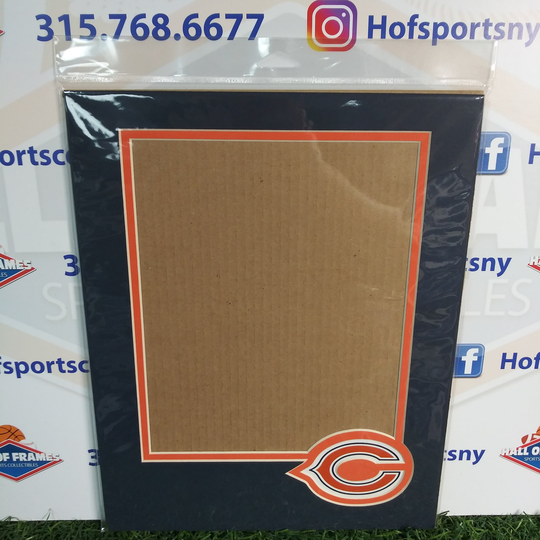 CHICAGO BEARS PHOTOFILE 11X14 VERTICAL MAT WITH LOGO! FITS 8X10 PHOTO!