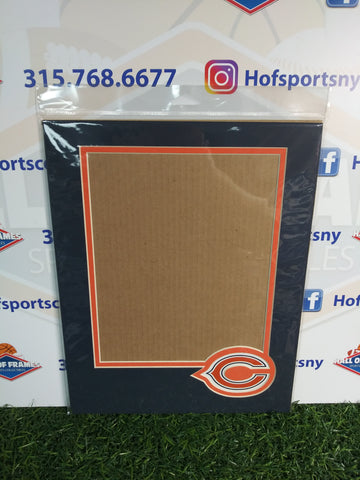 CHICAGO BEARS PHOTOFILE 11X14 VERTICAL MAT WITH LOGO! FITS 8X10 PHOTO!