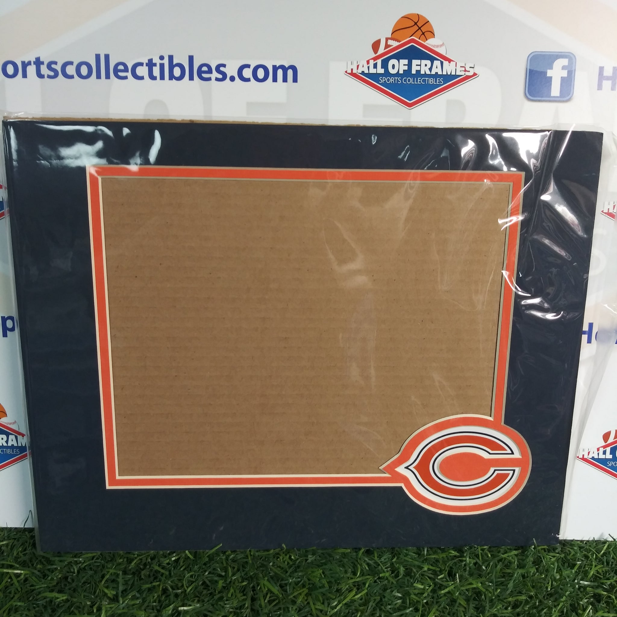 CHICAGO BEARS PHOTOFILE 11X14 HORIZONTAL MAT WITH LOGO! FITS 8X10 PHOTO!