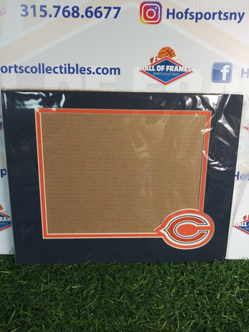 CHICAGO BEARS PHOTOFILE 11X14 HORIZONTAL MAT WITH LOGO! FITS 8X10 PHOTO!