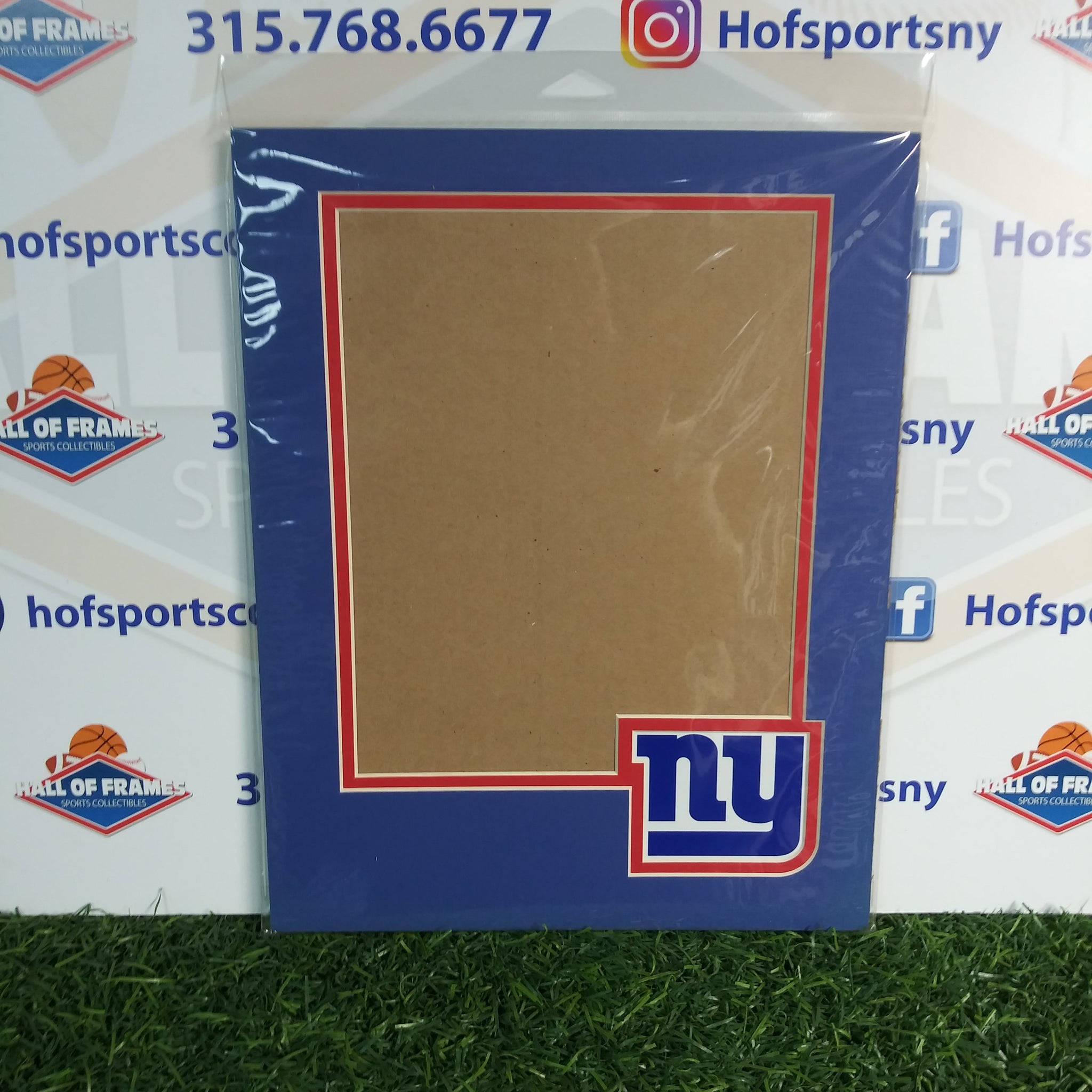 NEW YORK GIANTS PHOTOFILE 11X14 VERTICAL MAT WITH LOGO! FITS 8X10 PHOTO!