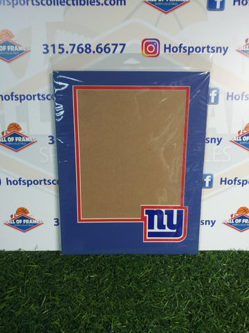 NEW YORK GIANTS PHOTOFILE 11X14 VERTICAL MAT WITH LOGO! FITS 8X10 PHOTO!