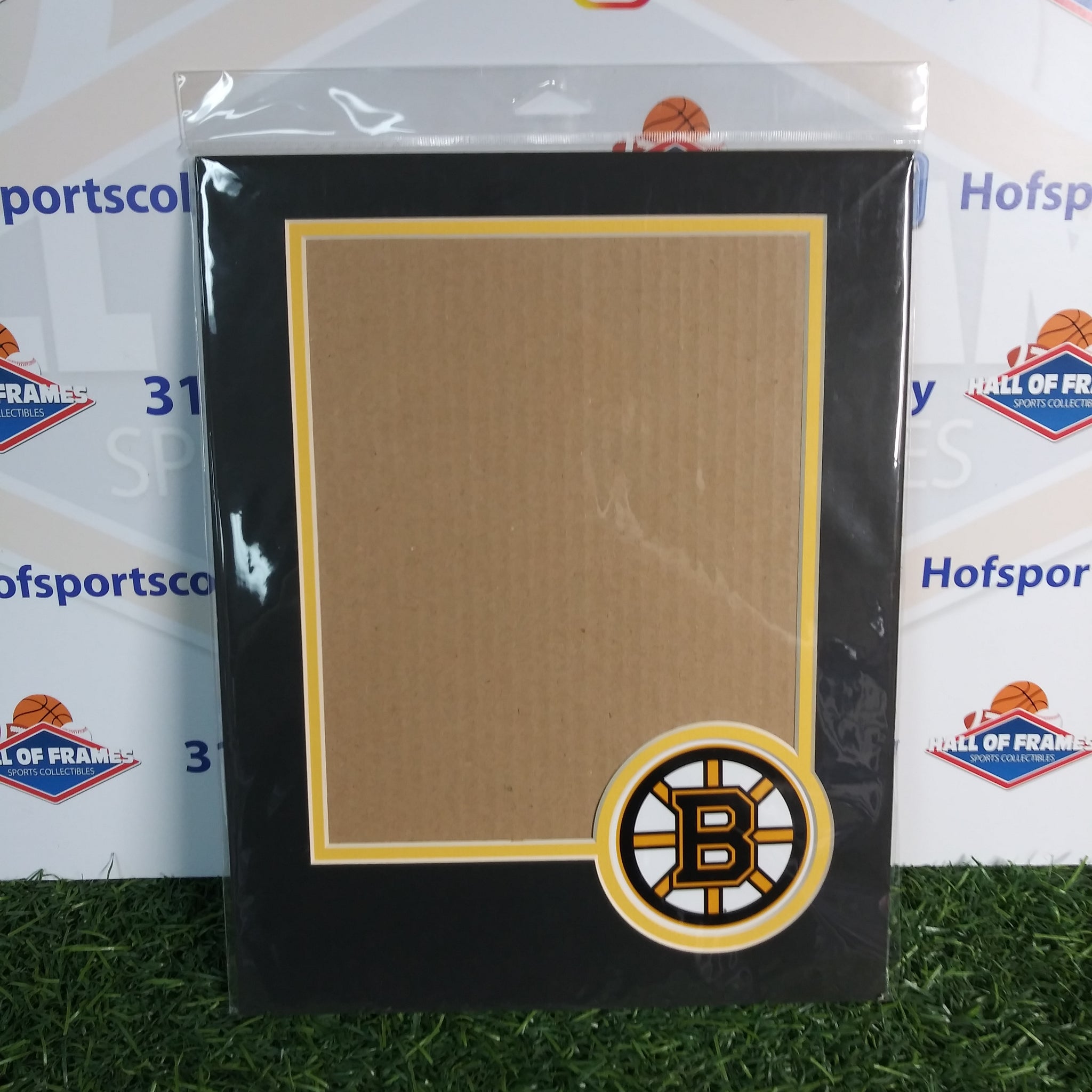 BOSTON BRUINS PHOTOFILE 11X14 VERTICAL MAT WITH LOGO! FITS 8X10 PHOTO!