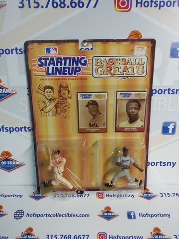 1989 KENNER STARTING LINEUP HANK AARON EDDIE MATTHEWS BASEBALL GREATS! (D)