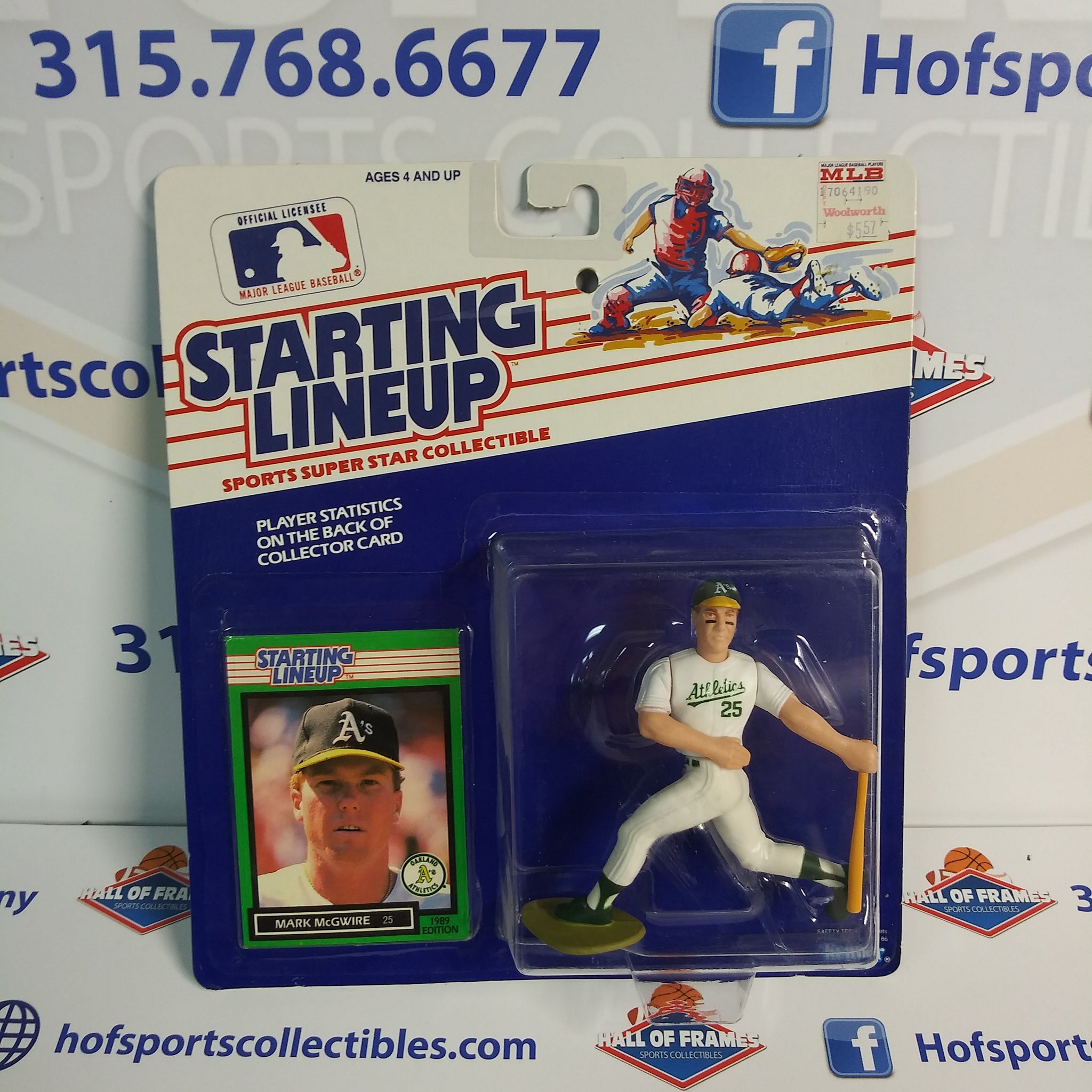 1989 KENNER STARTING LINEUP MARK MCGWIRE ATHLETICS ACTION FIGURE!