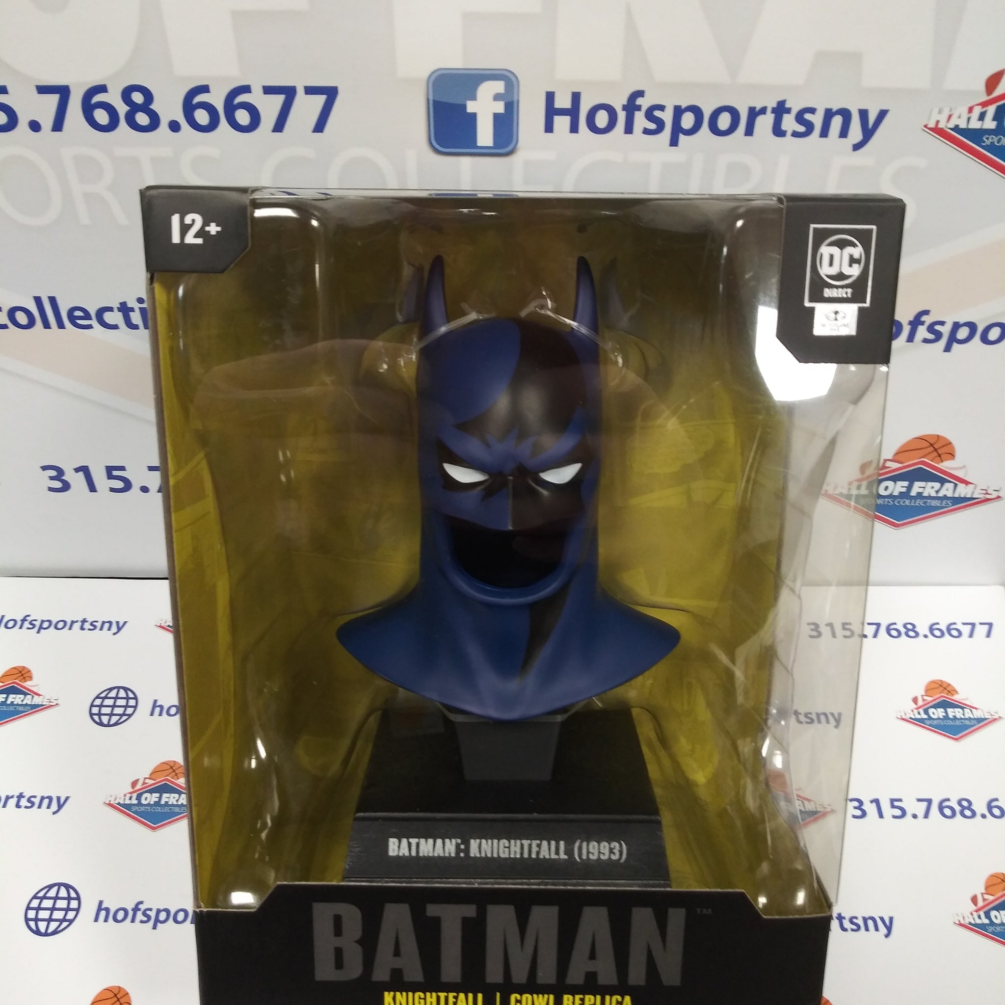 DC DIRECT MCFARLANE 1993 KNIGHTFALL BATMAN COWL PROP 1:3 SCALE REPLICA!