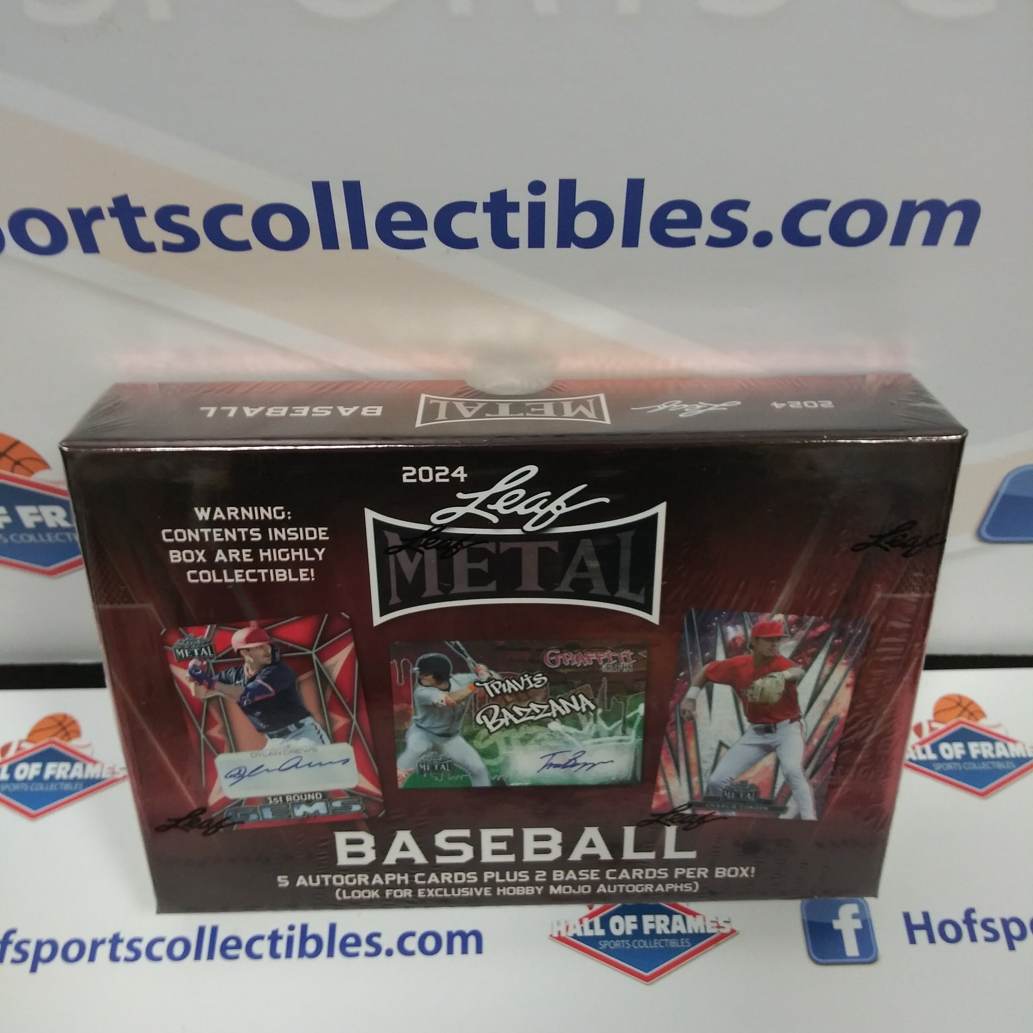 2024 LEAF METAL BASEBALL HOBBY BOX! 5 AUTOS!