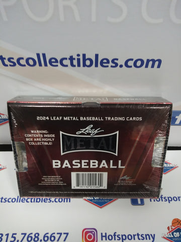 2024 LEAF METAL BASEBALL HOBBY BOX! 5 AUTOS!