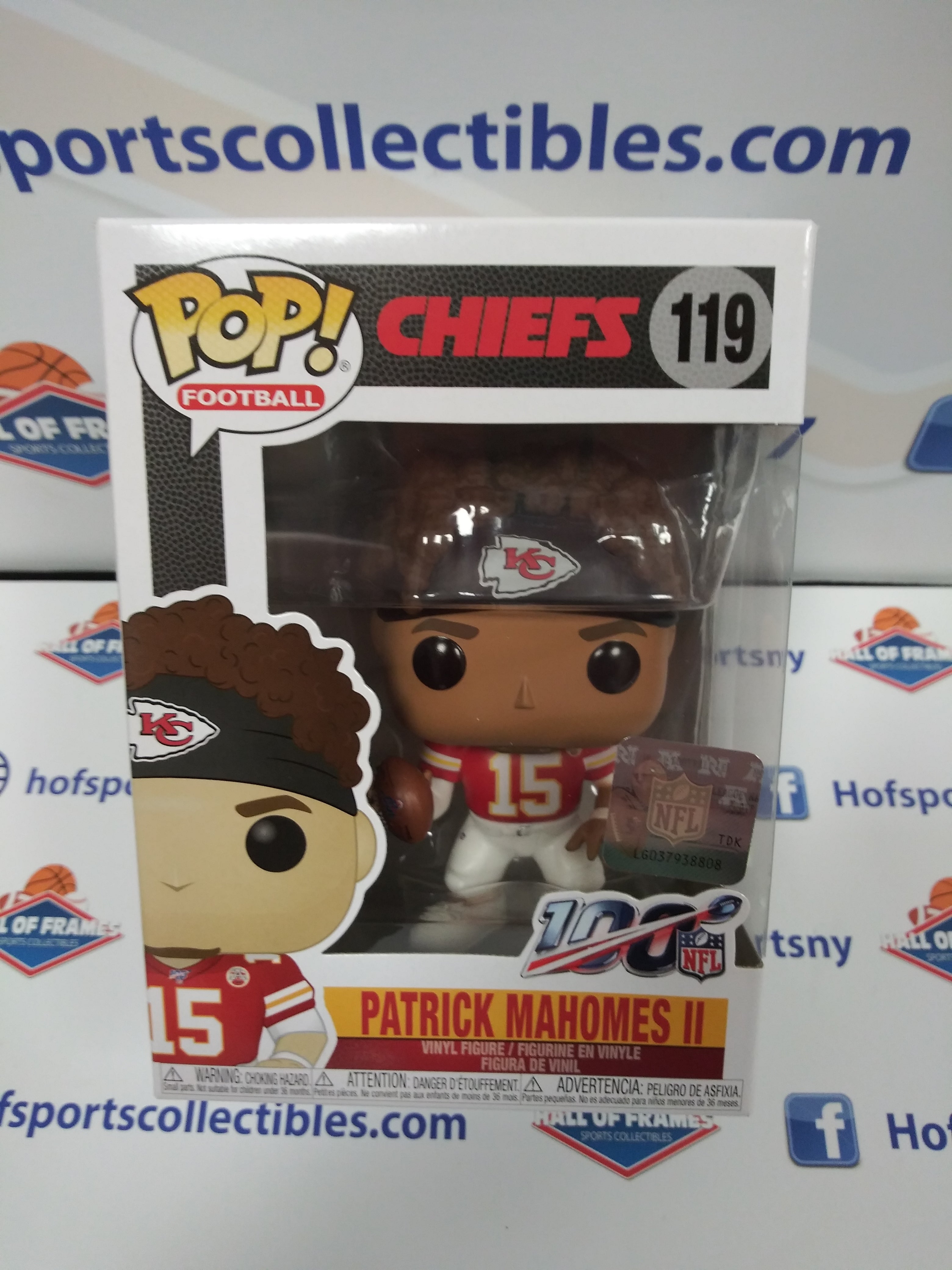 Funko pop popular Patrick mahomes 119