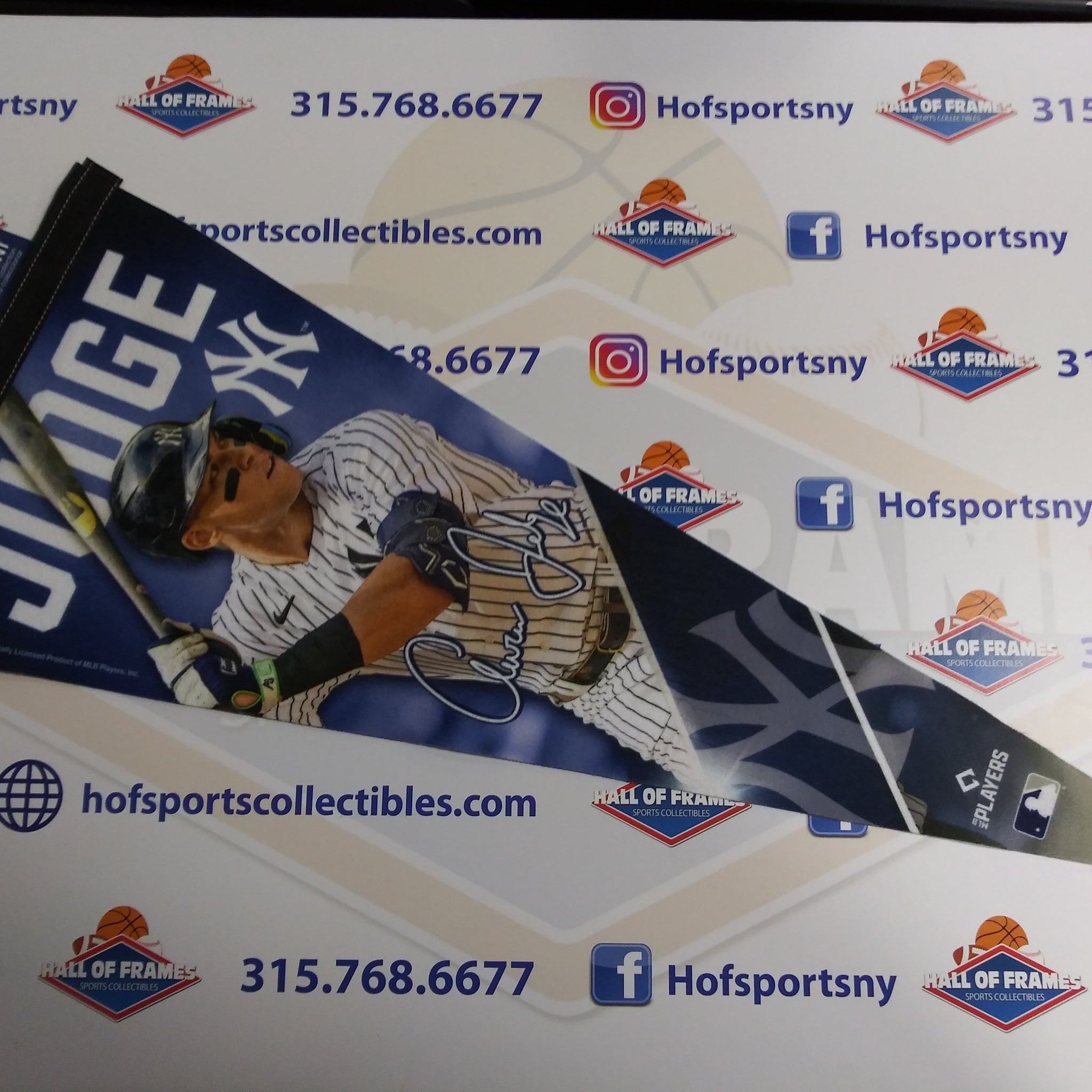 AARON JUDGE NEW YORK YANKEES FELT PENNANT!