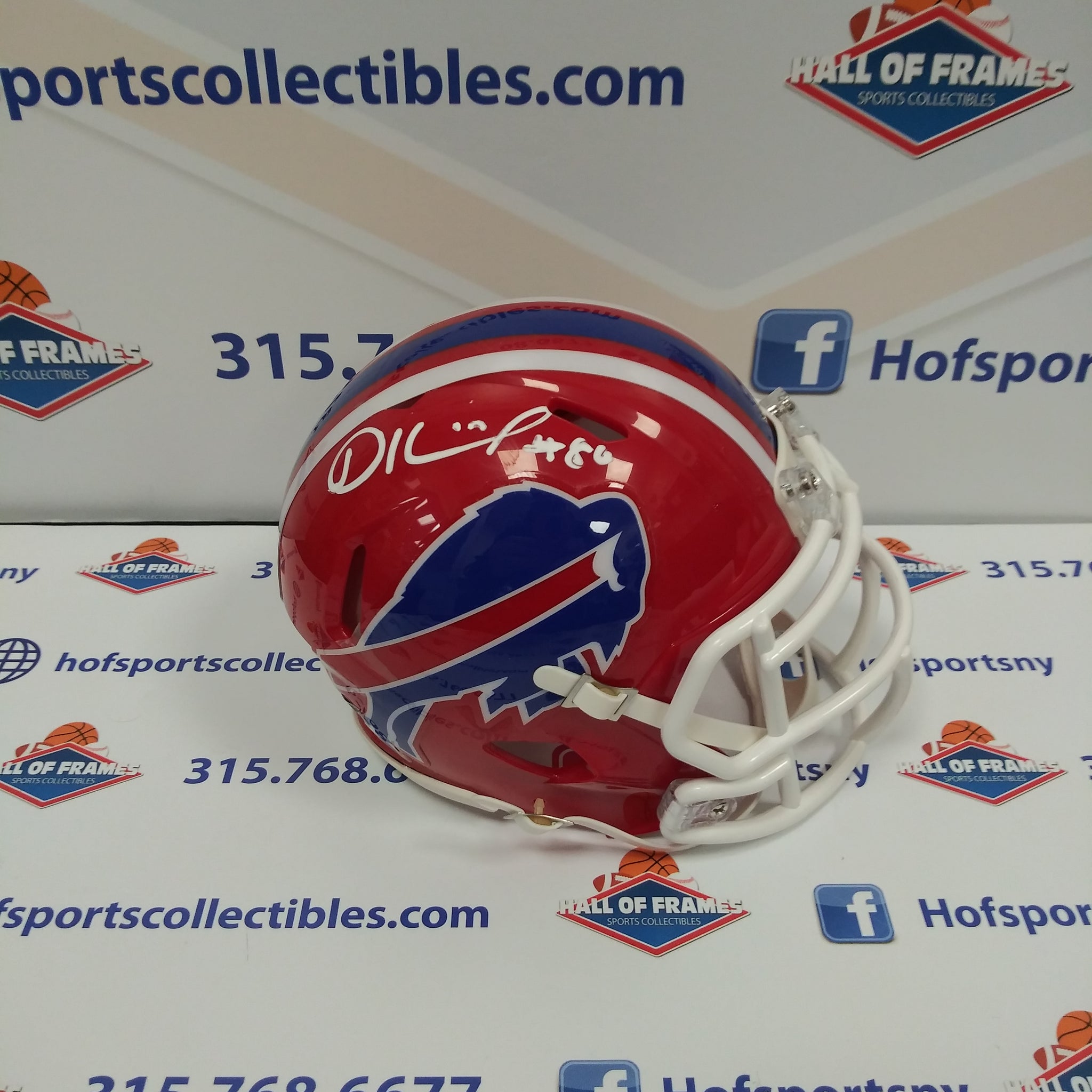 DALTON KINCAID BUFFALO BILLS SIGNED RED MINI HELMET! JSA COA!