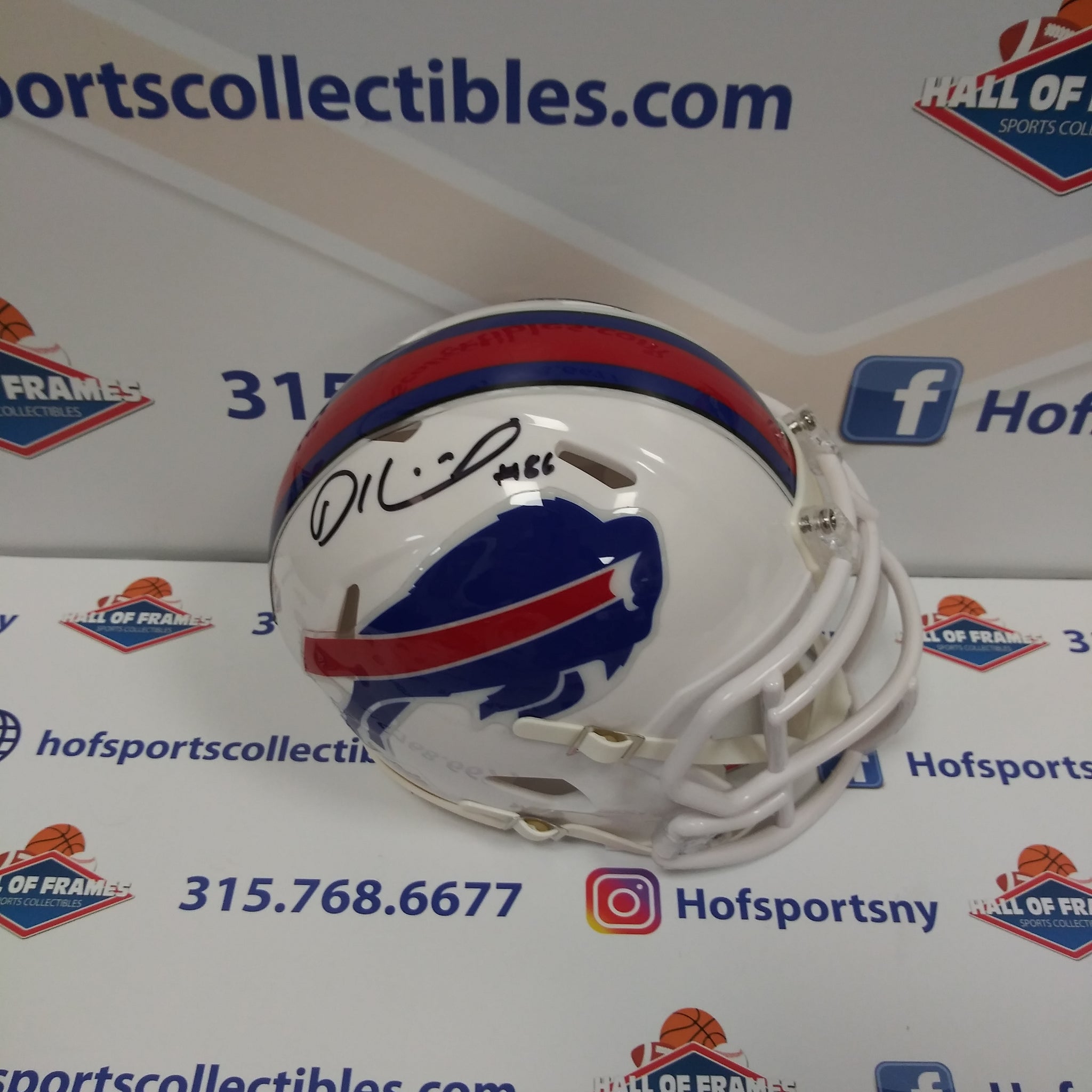 DALTON KINCAID BUFFALO BILLS SIGNED WHITE MINI HELMET! JSA COA!