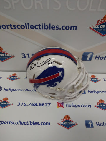 DALTON KINCAID BUFFALO BILLS SIGNED WHITE MINI HELMET! JSA COA!