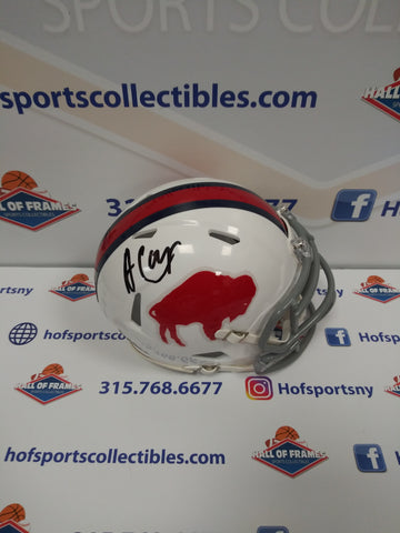 AMARI COOPER BUFFALO BILLS SIGNED THROWBACK MINI HELMET! JSA COA!