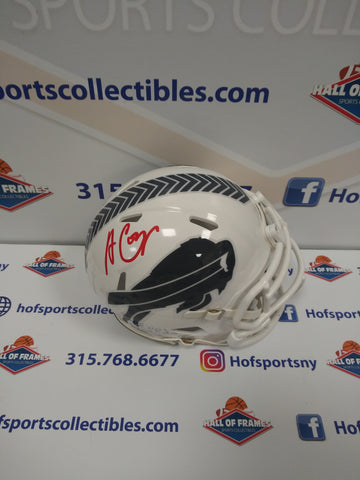 AMARI COOPER BUFFALO BILLS SIGNED SALUTE TO SERVICE MINI HELMET! JSA COA!