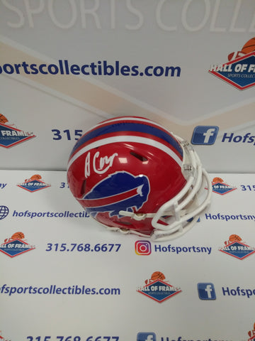 AMARI COOPER BUFFALO BILLS SIGNED RED MINI HELMET! JSA COA!