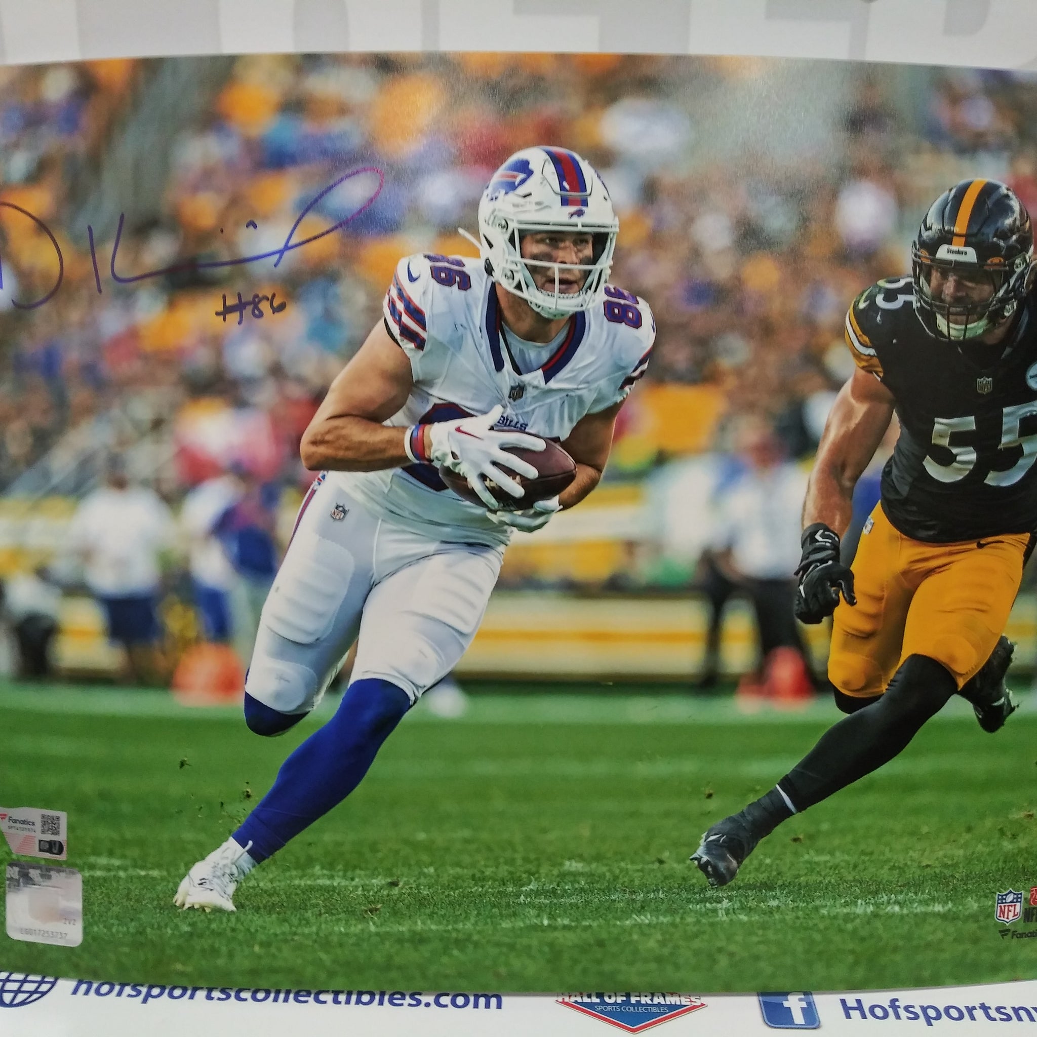 DALTON KINCAID BUFFALO BILLS SIGNED 11X14 FANATICS COA!