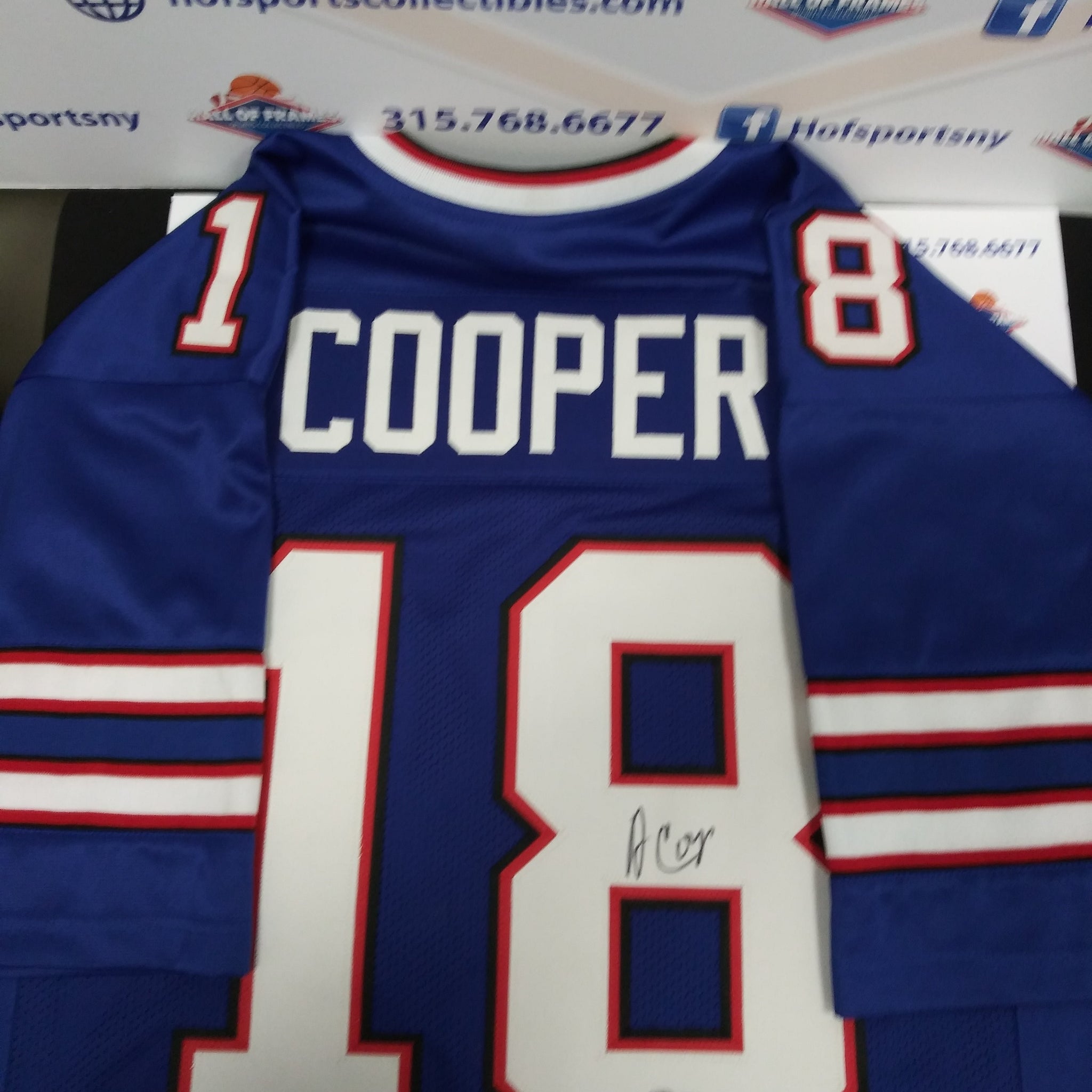 AMARI COOPER BUFFALO BILLS #18 SIGNED CUSTOM JERSEY! BGS WITNESS COA!