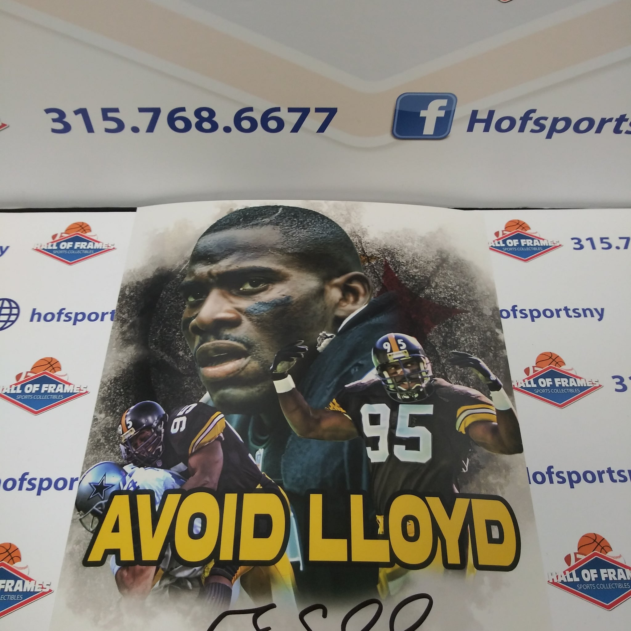 GREG LLOYD PITTSBURGH STEELERS SIGNED 8X10 COLLAGE BGS COA!