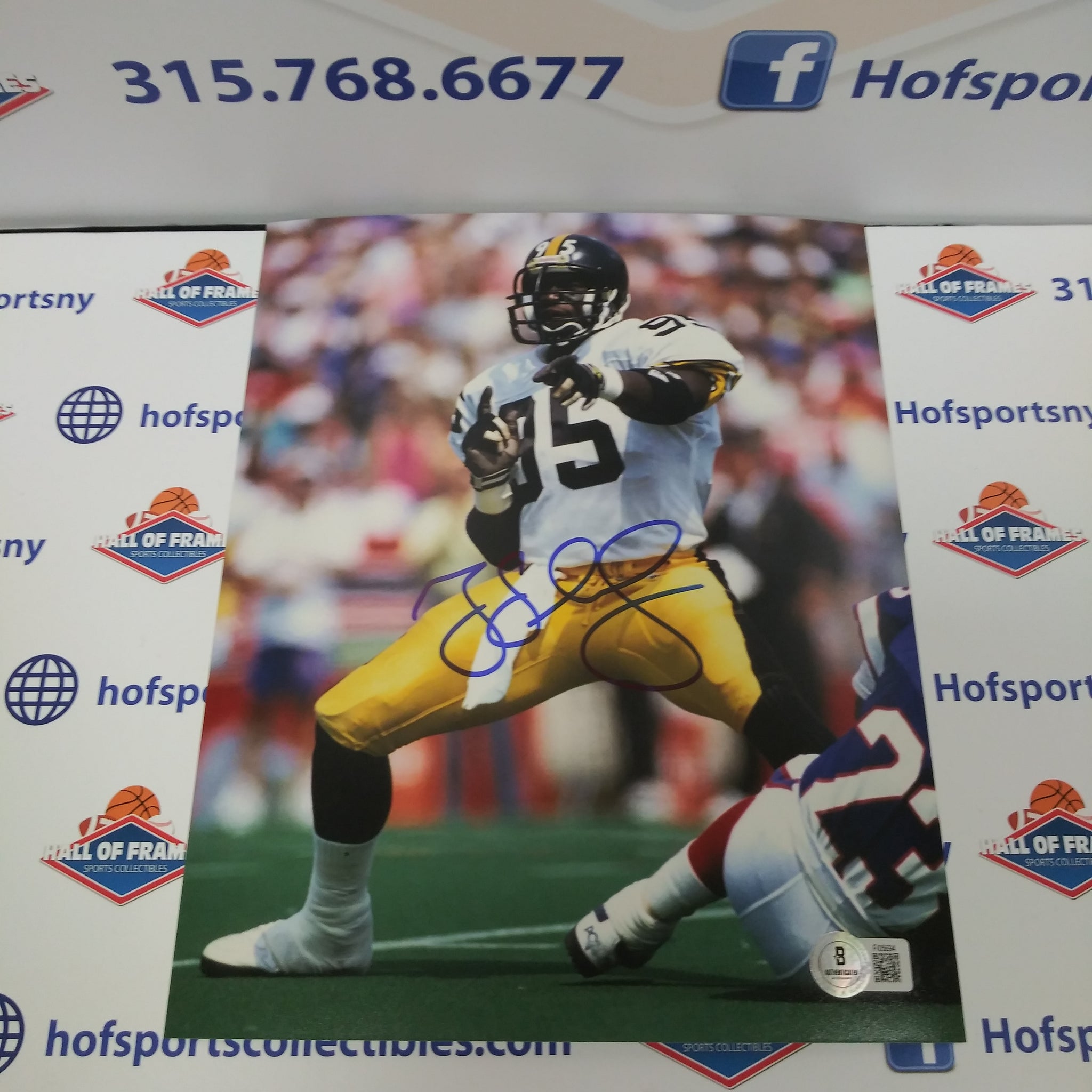 GREG LLOYD PITTSBURGH STEELERS SIGNED 8X10 BGS COA!