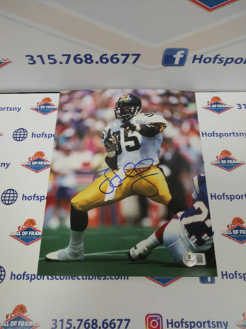 GREG LLOYD PITTSBURGH STEELERS SIGNED 8X10 BGS COA!