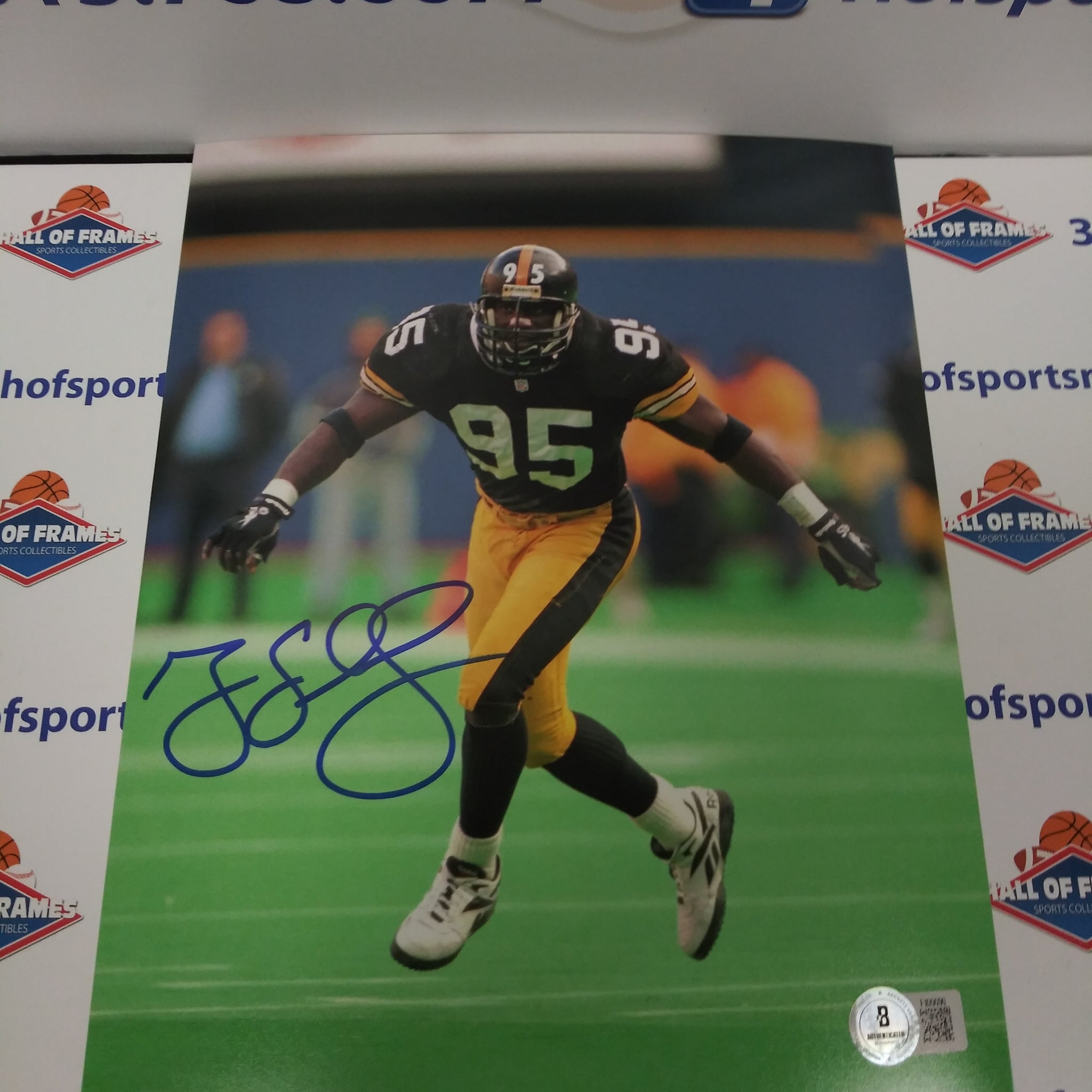 GREG LLOYD PITTSBURGH STEELERS SIGNED 8X10 BGS COA!