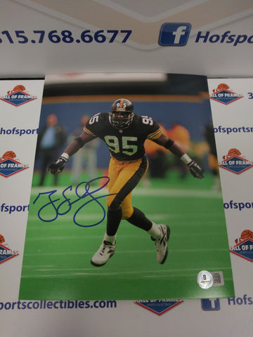 GREG LLOYD PITTSBURGH STEELERS SIGNED 8X10 BGS COA!