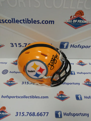 GREG LLOYD PITTSBURGH STEELERS SIGNED YELLOW SPEED MINI HELMET BGS COA!