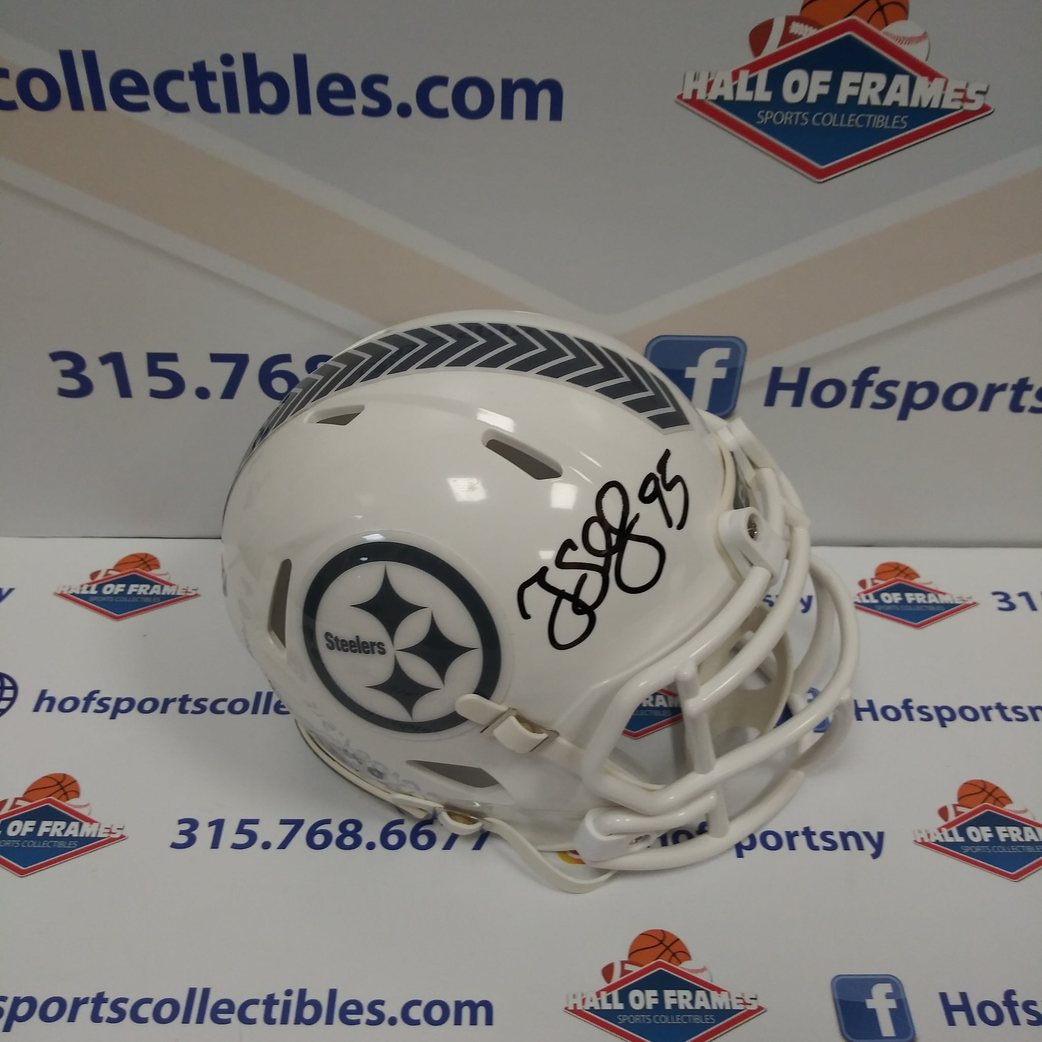 GREG LLOYD PITTSBURGH STEELERS SIGNED 2024 SALUTE TO SERVICE MINI HELMET! BGS COA!