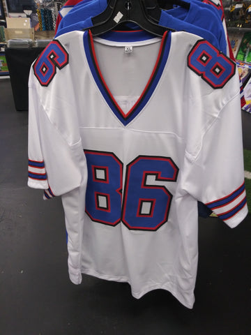 DALTON KINCAID BILLS SEWN STITCHED WHITE JERSEY SIZE MENS XL