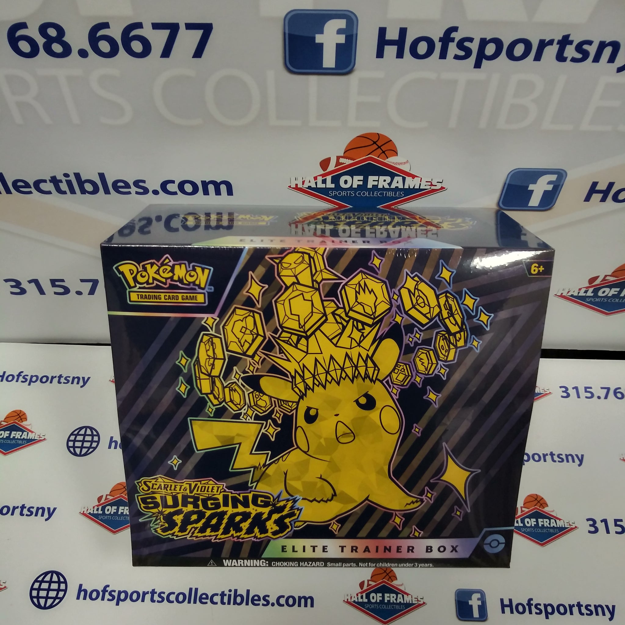 2024 POKEMON SCARLETT & VIOLET SURGING SPARKS ELITE TRAINER BOX! 9 PACKS!