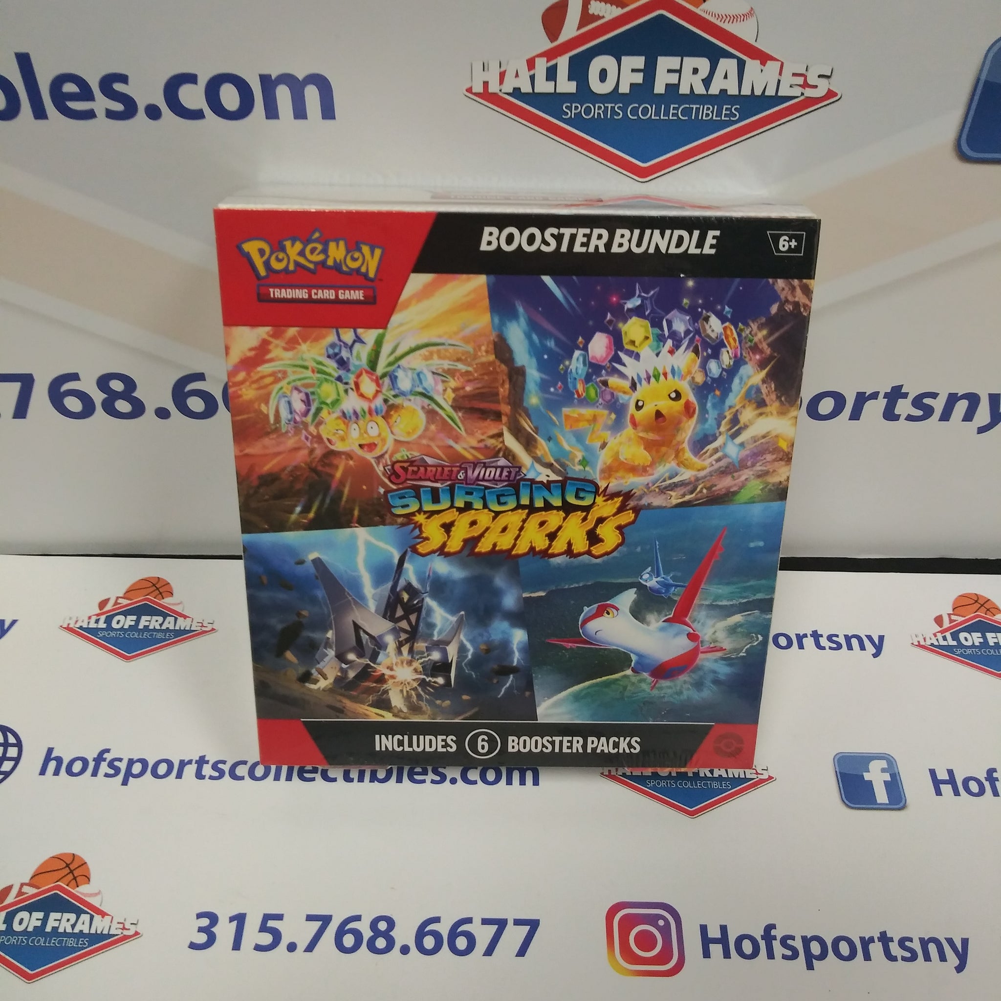 2024 POKEMON SCARLETT & VIOLET SURGING SPARKS BOOSTER BUNDLE BOX! 6 PACKS!