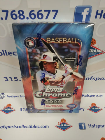 2024 TOPPS CHROME UPDATE HOBBYBOX! 1 AUTO!