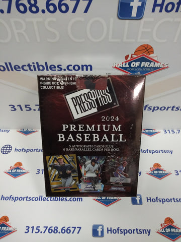 2024 LEAF PRESS PASS BASEBALL HOBBY BOX! 5 AUTOS!