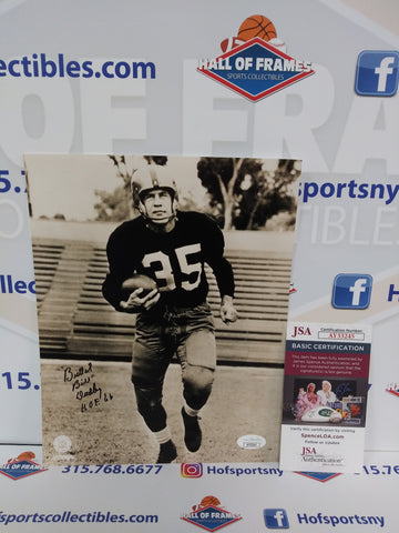 BULLET BILL DUDLEY SIGNED HOF 8X10 PHOTO JSA COA - STEELERS LIONS REDSKINS