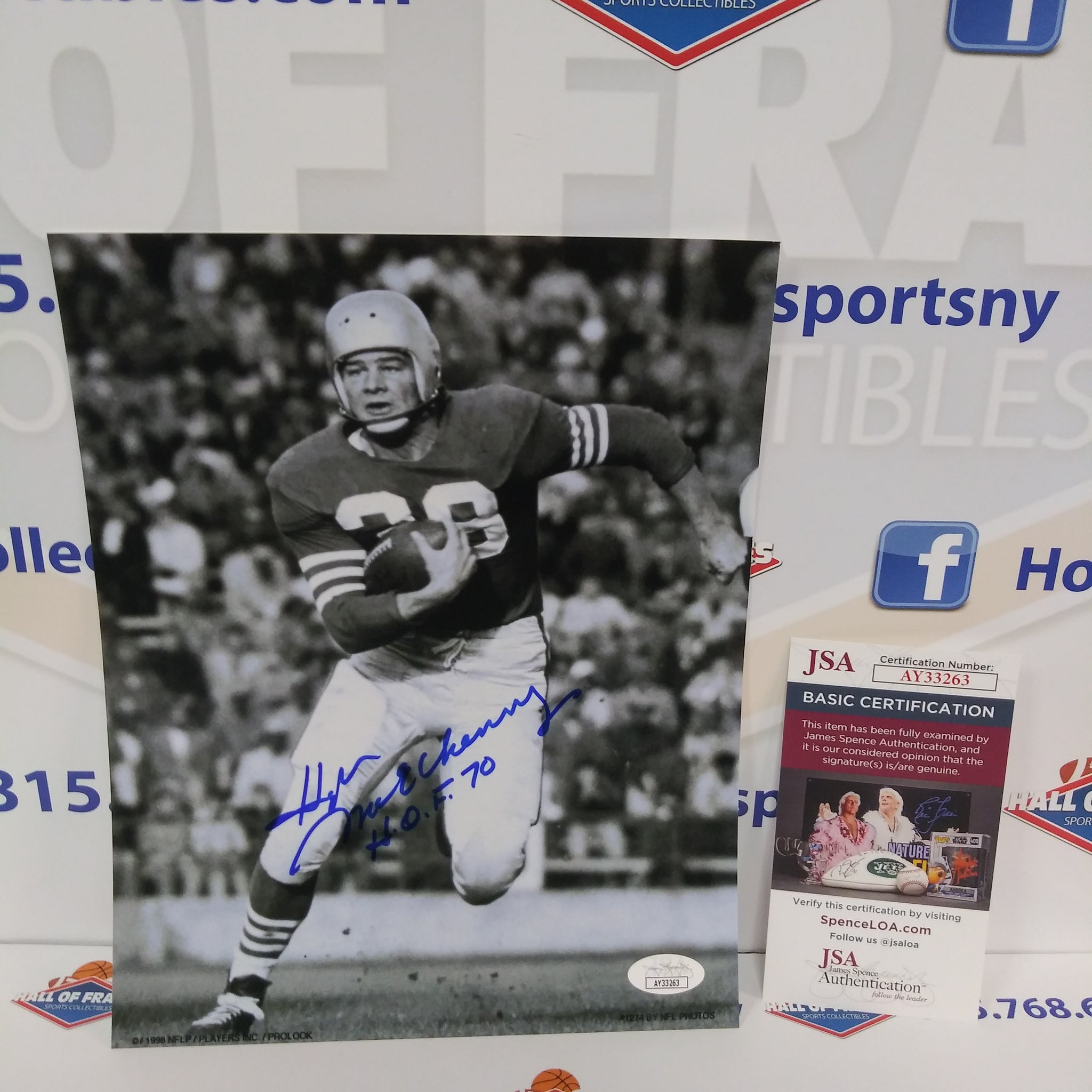 Hugh McElhenny SIGNED VIKINGS 49ERS 8X10 PHOTO - JSA COA