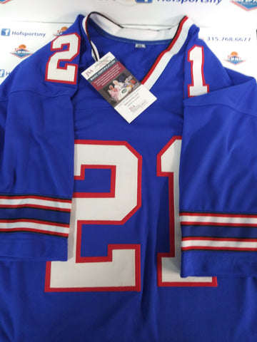 JORDAN POYER SIGNED BUFFALO BILLS BLUE CUSTOM XL JERSEY - JSA