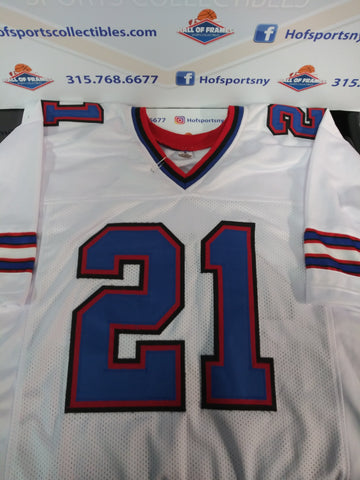 JORDAN POYER SIGNED BUFFALO BILLS WHITE CUSTOM XL JERSEY - JSA