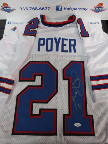 JORDAN POYER SIGNED BUFFALO BILLS WHITE CUSTOM XL JERSEY - JSA