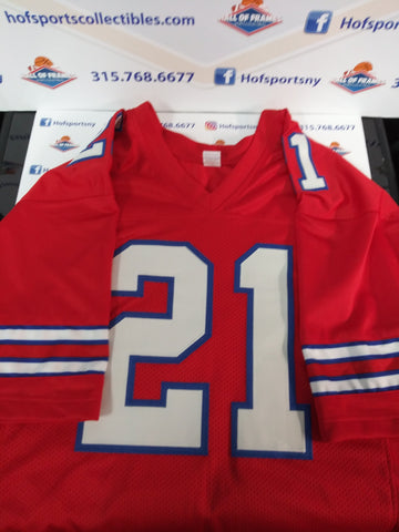 JORDAN POYER SIGNED BUFFALO BILLS RED CUSTOM XL JERSEY - JSA