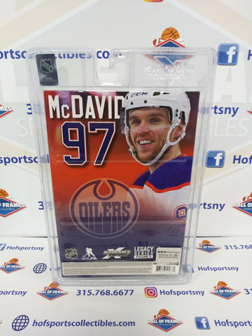 CONNOR MCDAVID OILERS MCFARLANE SPORTSPICKS PLATINUM EDITION NAVY JERSEY FIGURE!