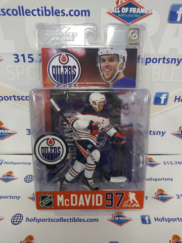 CONNOR MCDAVID OILERS MCFARLANE SPORTSPICKS WHITE JERSEY LEGACY FIGURE SERIES 3!