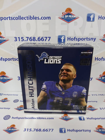 AIDAN HUTCHINSON MCFARLANE SPORTSPICKS BLUE JERSEY SERIES 3 LEGACY FIGURE!