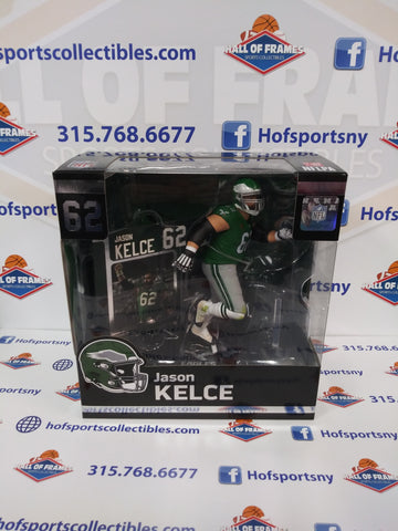 JASON KELCE MCFARLANE SPORTSPICKS KELLEY GREEN JERSEY SERIES 3 LEGACY FIGURE!