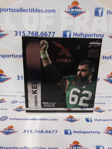 JASON KELCE MCFARLANE SPORTSPICKS PLATINUM EDITION WHITE JERSEY SERIES 3 LEGACY FIGURE!