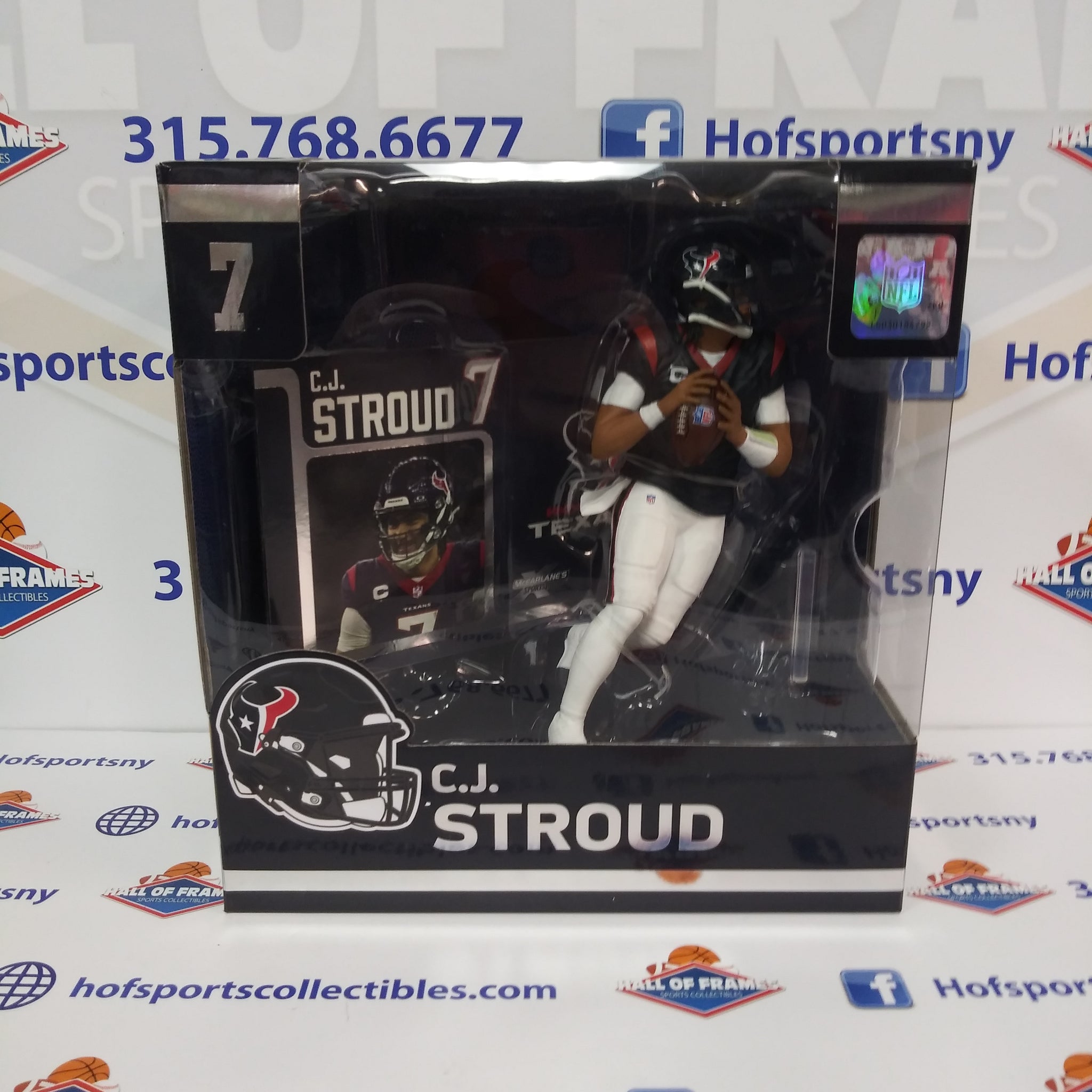 CJ STROUD TEXANS MCFARLANE SPORTSPICKS NAVY JERSEY SERIES 3 LEGACY FIGURE!