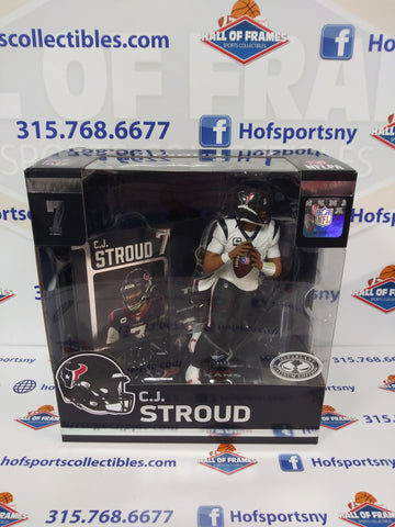 CJ STROUD TEXANS MCFARLANE SPORTSPICKS PLATINUM EDITION WHITE JERSEY SERIES 3 LEGACY FIGURE!