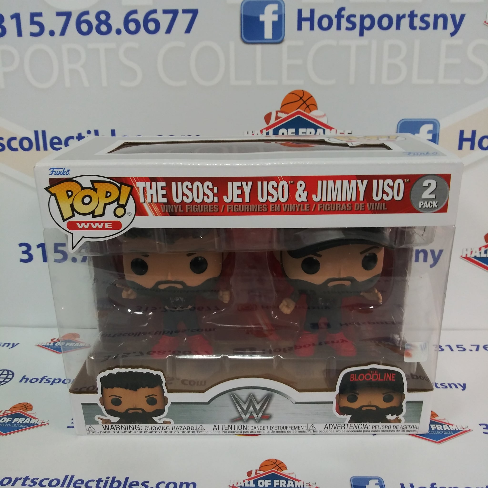 THE USOS: JIMMY & JEY THE BLOODLINE WWE FUNKO POP 2 PACK!